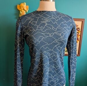 Terramar Woolskins Merino Wool Blend Base Layer With Thumb Holes Small